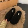 New Style Women's Home Fur Slippers Non-Slip Soft Warm House Indoor Bedroom Couples Shoes Plus Size Zapatos Mujer