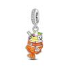 925 Silver Afternoon Tea Coffee Cup Cat Dessert Cake Charms Beads For Women Fit Bracelet DIY Jewelry Gifts