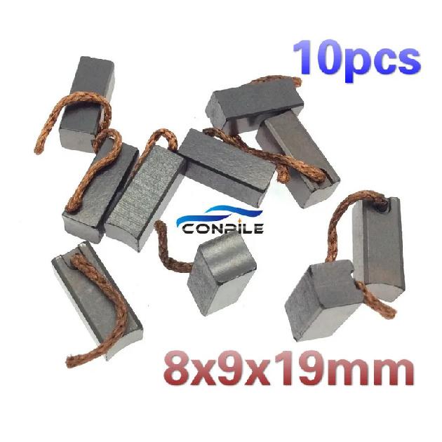 10pcs 8x9x19mm Carbon Brush For Vehicle Automobile Car Truck Heater Blower Fan Air-Blower Car Motor Carbon Brushes