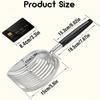 Cat Litter Shovel, Long-handled Cat Shovel, Aluminum Alloy Screen Metal Shovel,feces Screen,net Shovel,metal Cat Litter Shovel,cat Litter Basin Shovel