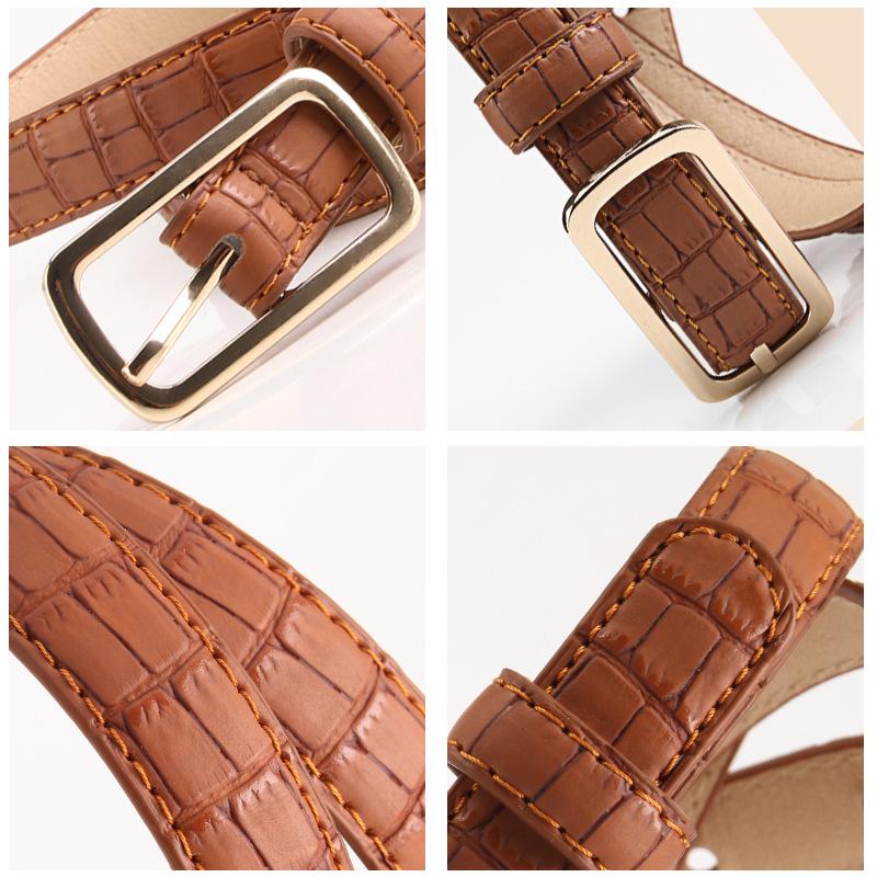 New Women's Belt Fashionable Simple and Versatile Casual Dress Jeans Coat Belt Women