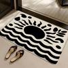 Entrance Doormat Minimalist Style Light Colored Rug Home Decoration Living Room Bathroom Floor Mat Kitchen Anti Slip Carpet