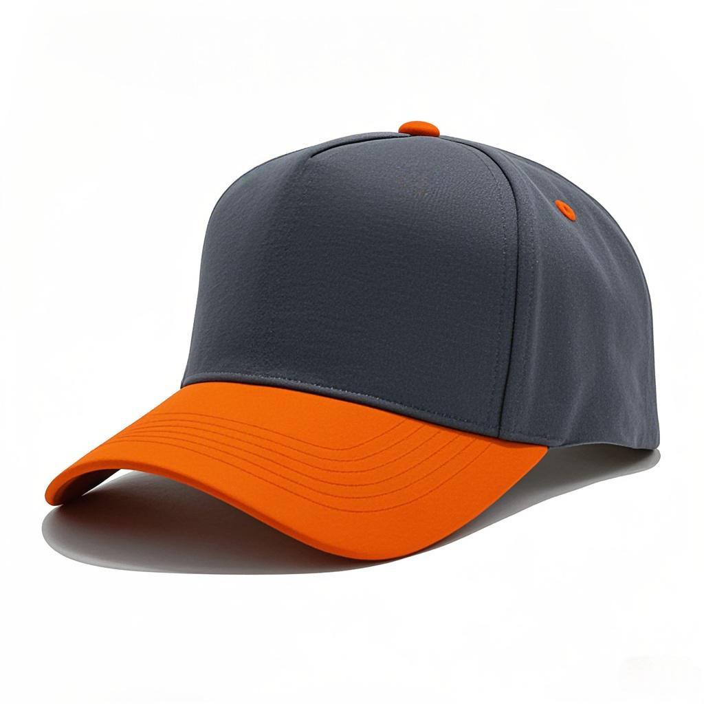 High-quality color matching pure cotton five-piece hardtop baseball cap embroidered light plate truck driver hat men's and women's casual hat