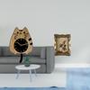 Cat Clock Ornament And Vintage Resin Photo Frame for Kitchen Office Tabletop Hallway Wedding