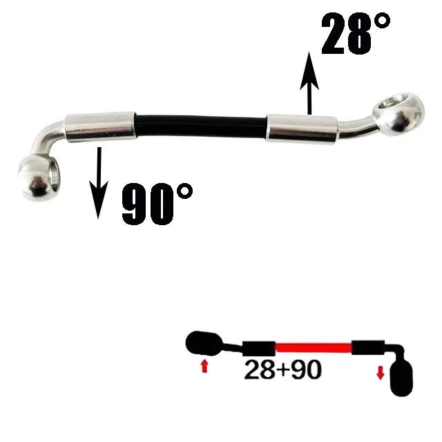 10cm-500cm Motorcycle Dirt Bike Specificmulti Angle High-Temperature Resistant Brake Oil Pipe Braided Brake Hose Fuel Pipe Line