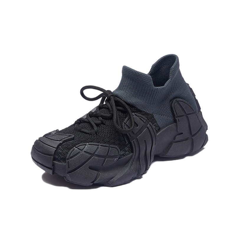 

Носки и обувь новая женская повседневная обувь платформа женская обувь лето дышащая осьминог летающая тканая спортивная обувь большой размер 40 чёрный