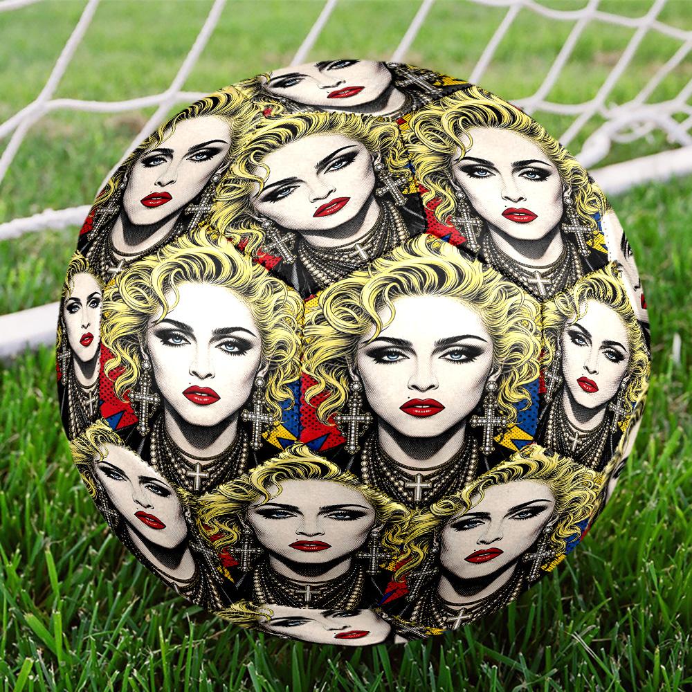 Marilyn Monroe Print Size 5 Soccer Ball, Standard Match Football for Sports Game and Team Practice, Ideal Gift for Soccer Fans