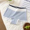 Big Size Lady Spring and Autumn Pure Cotton 10A Antibacterial Extension Crotch High Waist Small Flat Angle Briefs