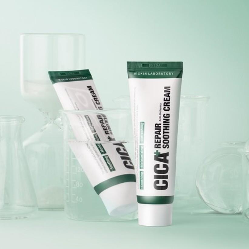 [W-Skin Lab] Cica Plus Repair Serie Crème / Herstellend Masker / BHA Kalmerende Toner Pads