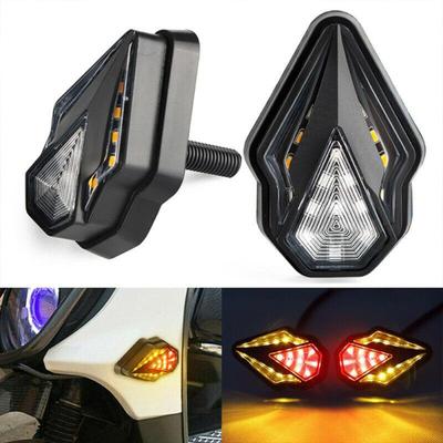 2 Stück Motorrad-LED-Blinker, Dc, 12 V, Unterputz-Indikatoren, Blinker, mobile DRL