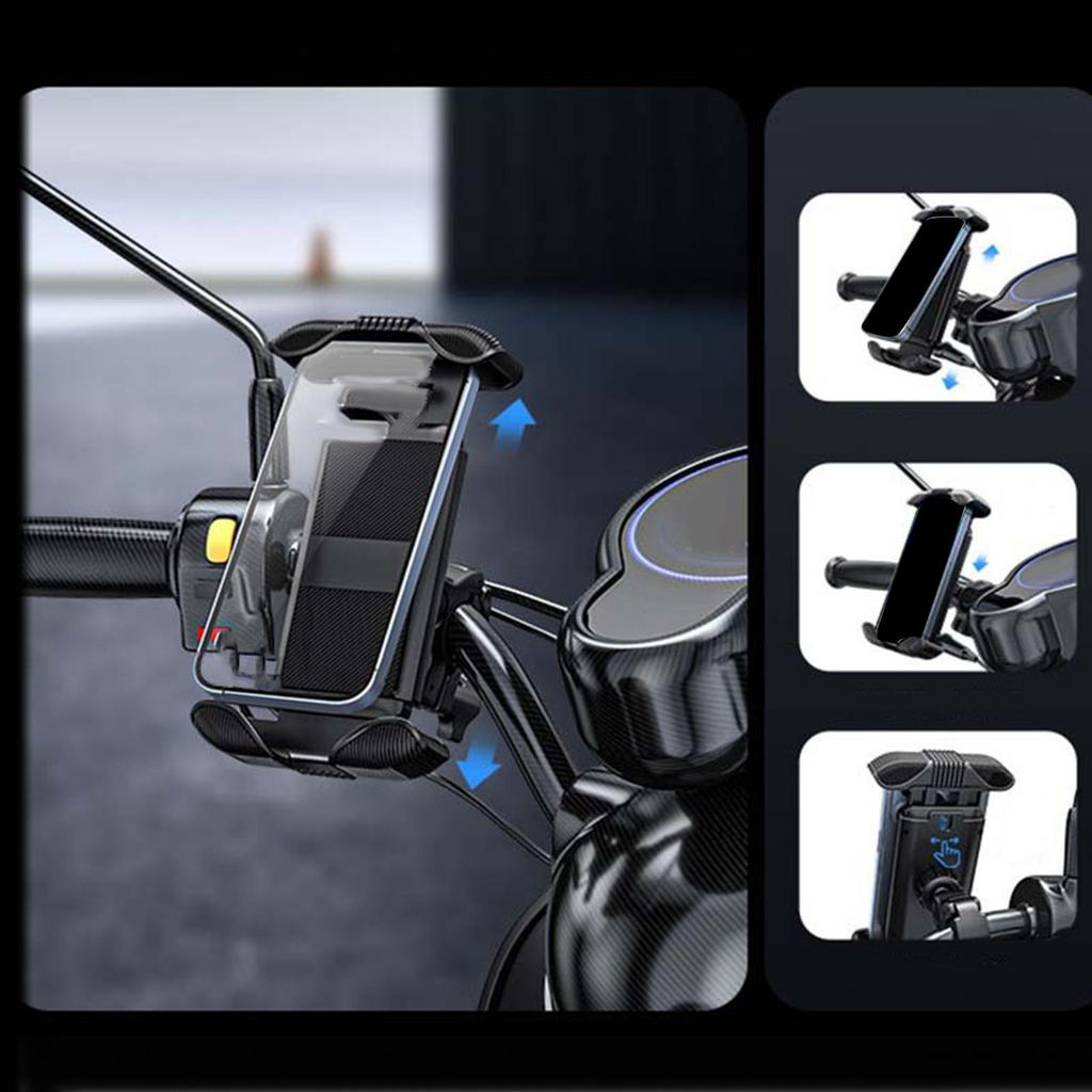 Motorcycle Phone Holder Stable Mount for 4.8-6.8 Inch Cycling