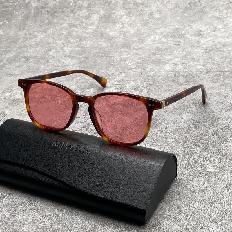 High quality retro square sunglasses for men and women High Street acetic Acid frame UV protection uv400 colored lens glasses