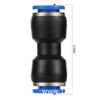 Pneumatic Tube Quick Connectors Set: PU4 Butt 8mm Air Hose
