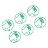 100Pcs Cute Paper Clips Green Thumb Up Style Anti Slip Strong Clamping Fancy Paperclips for Working Study Home