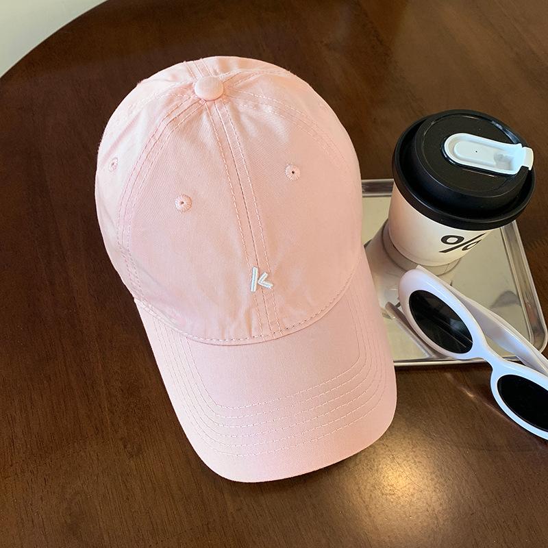 Embroidered Soft Top Baseball Cap Can Be Worn In All Seasons, Wide Brim To Show the Face, Small Sports Cap