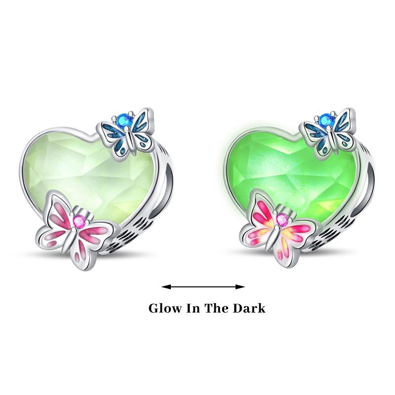 Copper Color Fireflies Bees Stars Turtles Luminous Charms Beads Fit 3Mm Original Bracelets Diy Jewelry Gift
