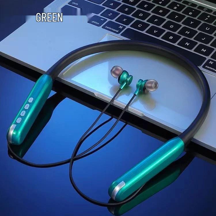 Bluetooth 2025 Neckband Earphones: Wireless, High Sound Quality, Long Battery Life, Perfect for Sports.