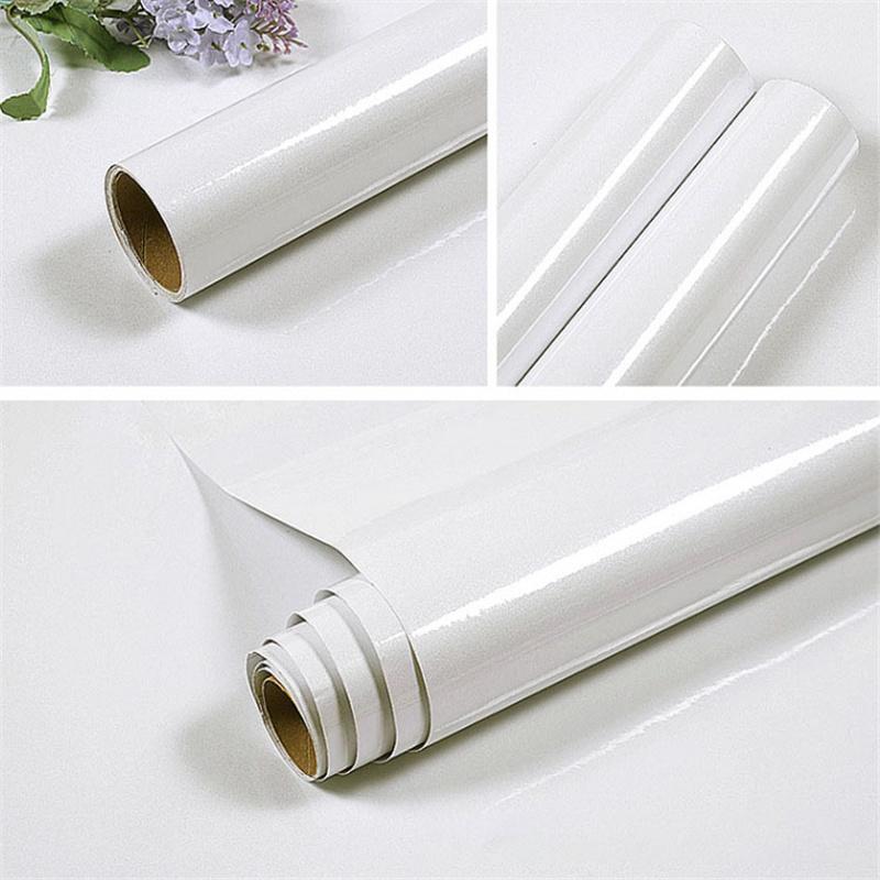 Thicken PVC Stoving Varnish DIY Self Adhesive WallPaper Furniture Renovation Stickers Kitchen Waterproof Decorative Film