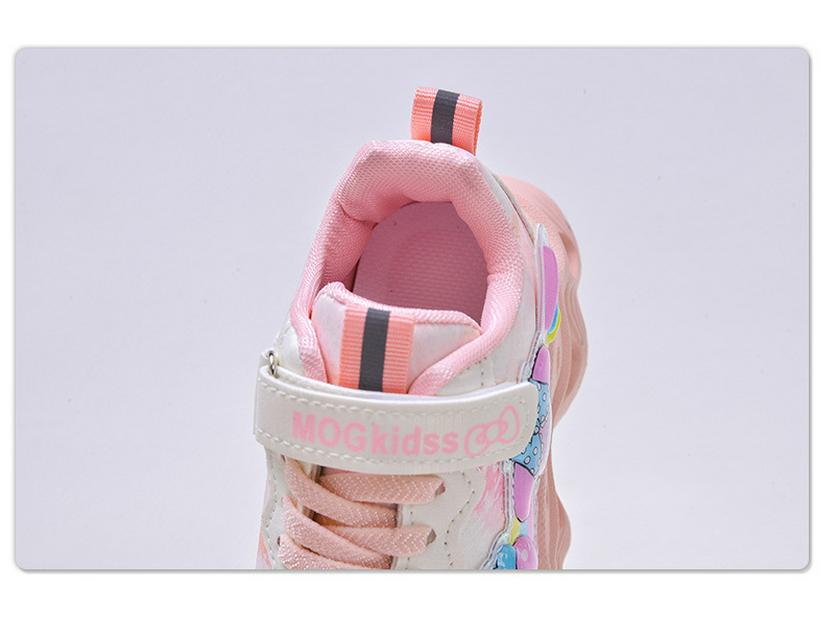 Kids' Cartoon Luminous Sports Shoes - Spring/Autumn 2025 Princess-Style Comfortable Casual Running Sneakers