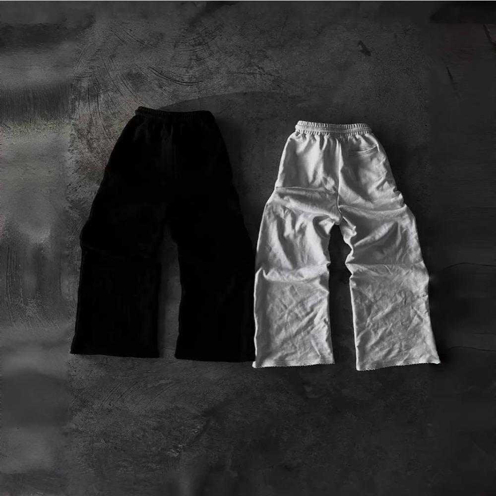 RogueWave Y2K Nové Streetwear Tepláky Pánské Dámské Joggers Harajuku Hip Hop Písmenkový Grafický Výšivka Nadměrné Kalhoty Goth Ležérní Kalhoty