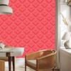 Wallpaper Geometric rhombuses coral and red, coral background 50x1000