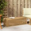 Outdoor Ottoman Bench White 115 x 43 x 37 cm Solid Acacia Wood