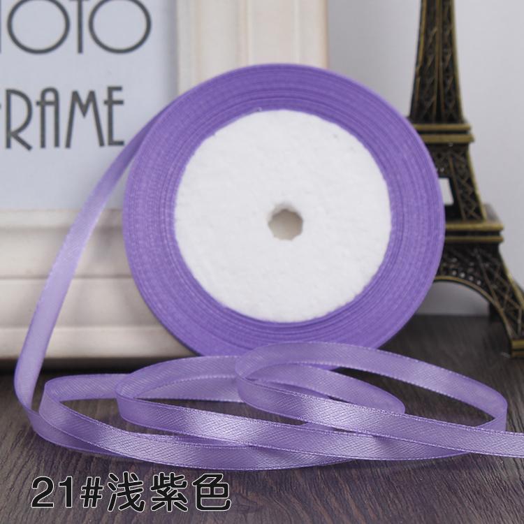 22 Meters (25 Yards) Silk Satin Ribbon 1/4" (6mm) Party Home Wedding Decoration Gift Wrapping Christmas New Year DIY Material