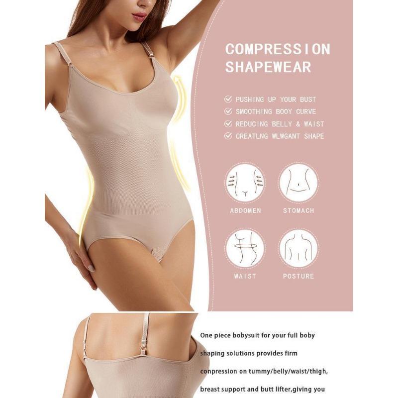 Women Sling Open Crotch Bodysuit Tummy Control Hip Lifting Body Shaper