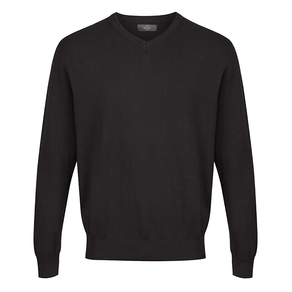 CastlePoint Mens Knitted V Neck Jumper