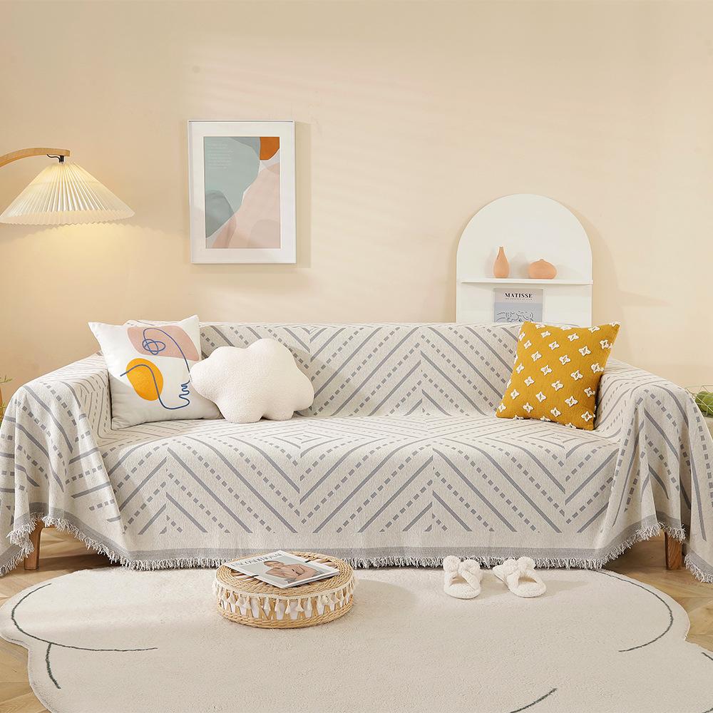 

Сезонное универсальное полотенце для волос, простое современное покрытие, чехол для дивана, защита от царапин кошек, полный комплект чехлов для дивана, полотенце 180*130