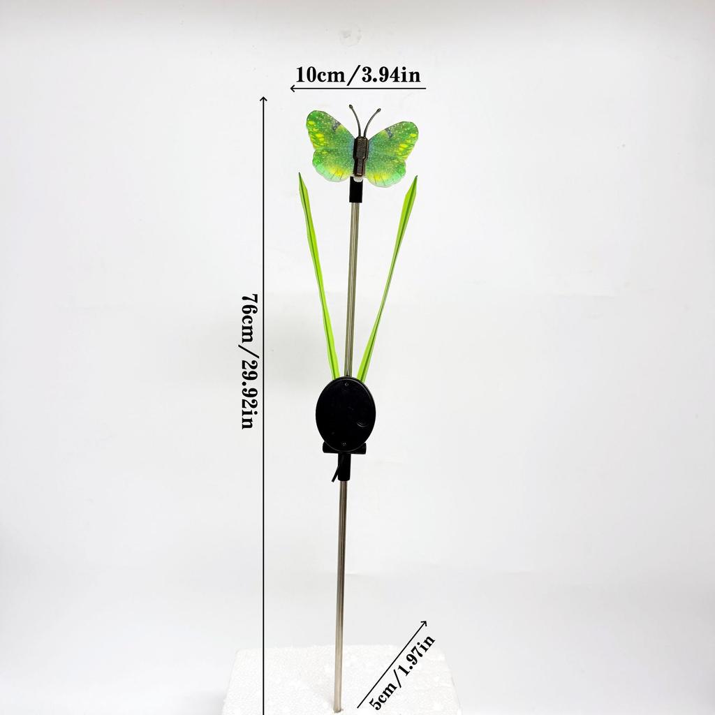 Solar Powered Butterfly LED Stake Lights Multicolor Waterproof Outdoor Garden Lawn Pathway Lights for Yard Patio Decor