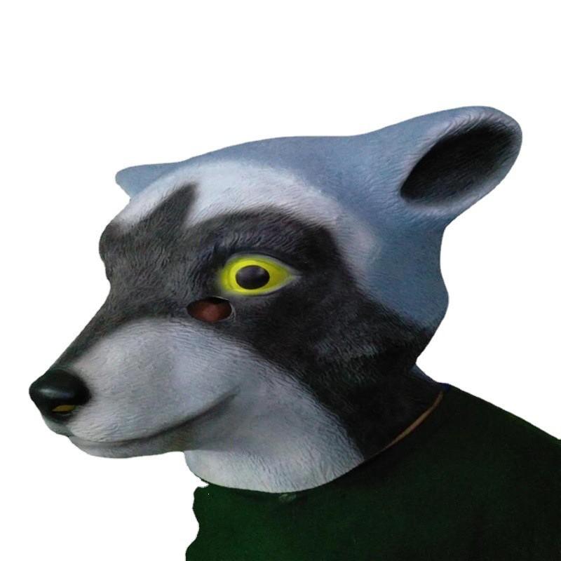 Bear Latex Mask Animal Head Cover Halloween Costume Party Bar Performance Prop