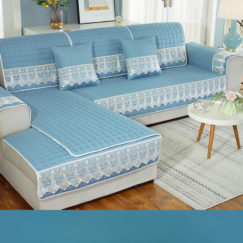 

Чехол для диванной подушки Ткань Нескользящая Четыре сезона Универсальная скандинавская простая подушка Все включено Чехол для дивана Высококачественное полотенце для спинки дивана 70*70