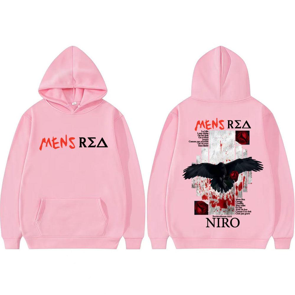 Rapper Niro MENS REA Album Grafik Hoodies Männer Frauen Mode Hip Hop Übergroße Pullover Hohe Qualität Lässiger Komfort Sweatshirts