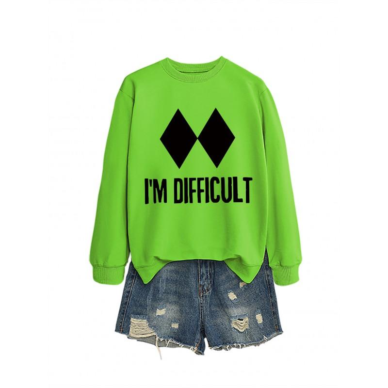 Womens Oversized Loose Fit Hoodie Sweatshirt With Print Design Comfortable Casual Top