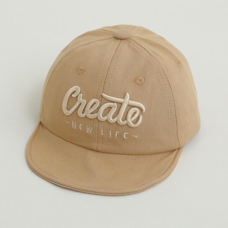 Baby Peaked Cap Baseball Hat Embroidered Letters Soft Brimmed Sunhat Kids Hat