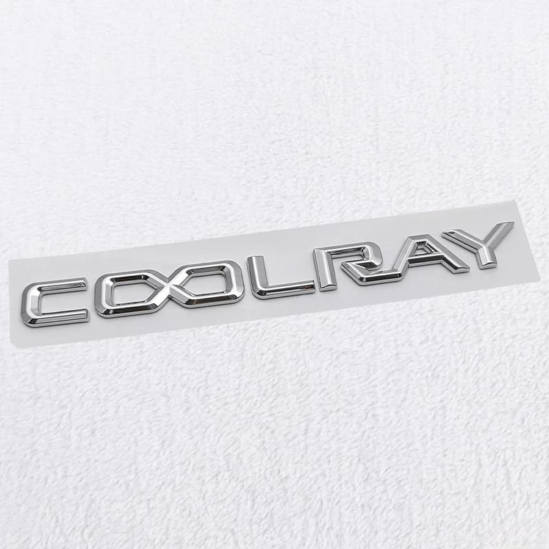 

20x1.6CM ABS Car Rear Trunk Modified Sticker for Geely Coolray Logo Binyue Personalized Letter Badge Tail Decoration срібний