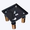 Spot Sufitowy Czarny Kwadratowy Poczwórny Złote Klosze 4Xgu10 10W Winx Sl.1386 Sollux Lighting