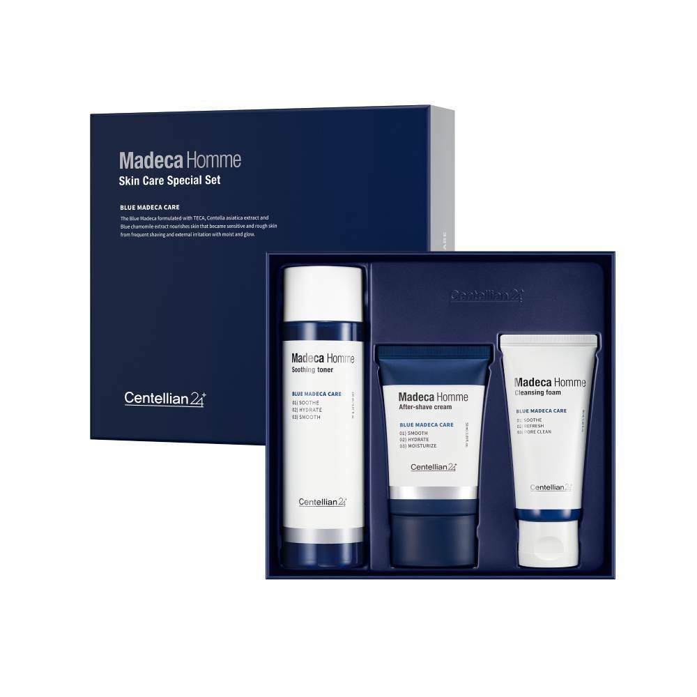 Centellian24 Medeca Homme Специальный набор из 2 предметов (Тонер 150 мл + Крем после бритья 50 мл + Очищающая пенка 50 мл)
