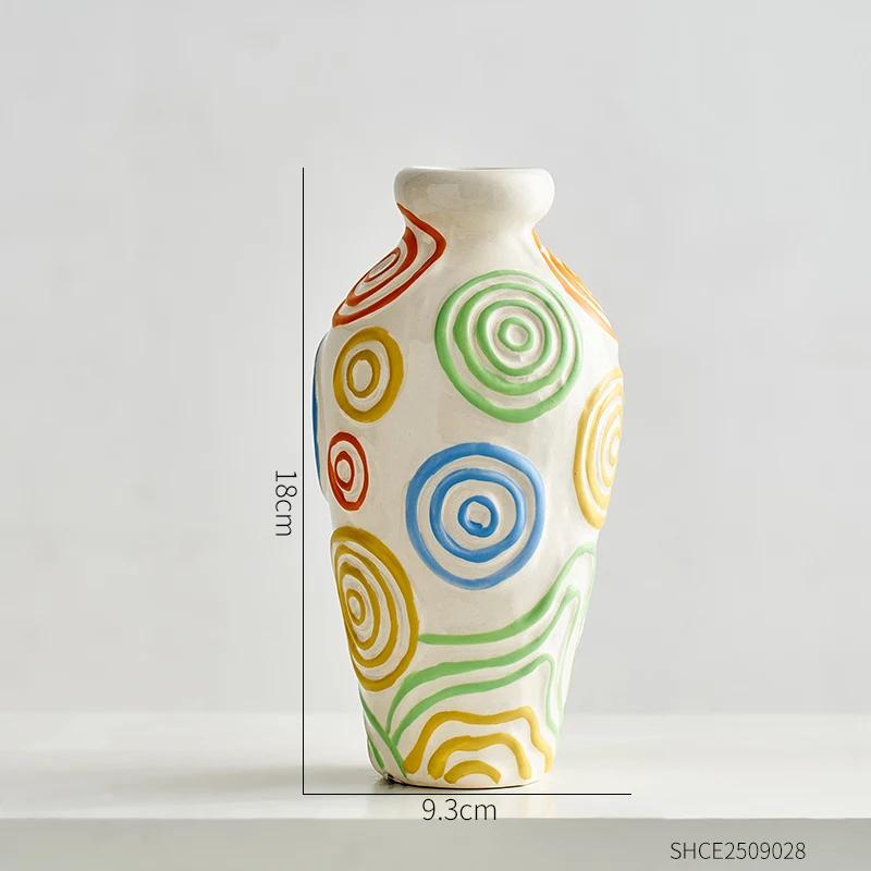 Home Decoration Dopamine Expansion Style Vase Bedroom Ornaments Vase Simple Style