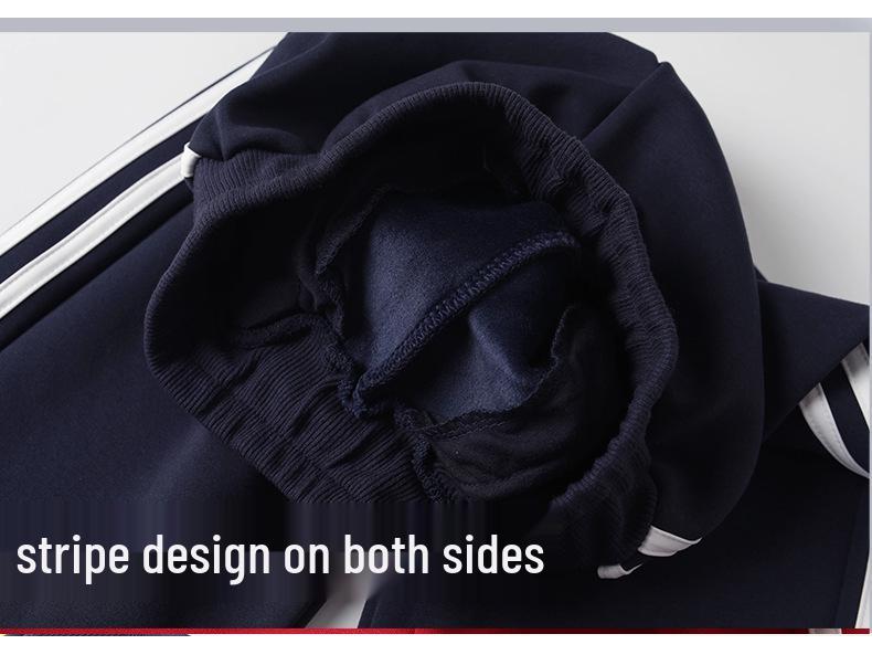 Donkerblauwe fluwelen gevoerde schoolbroek voor kinderen voor Herfst/Winter