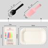 Three-In-One Cake Knife, Fork and Spoon Set, Disposable Dinner Plate and Fork Cake Tools, Birthday Halloween Christmas Cake Baking Tableware Set