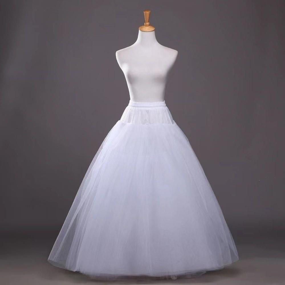 4-Lagen Unterrock Weiß Ballkleid Unterröcke Mode Krinoline Rock Partykleid