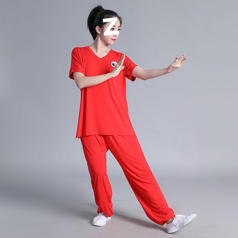 Spring Style Tai Chi Suit Set for Men and Women - Middle-Aged & Elderly Performance and Practice Wear