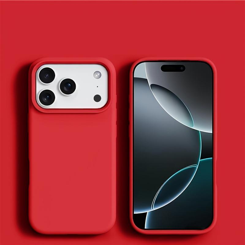 

Роскошный оригинальный чехол для iPhone 17 Pro Max, чехлы для телефона из жидкого силикона, мягкие чехлы для iPhone 17 17Pro Air 17Pro Max, противоударная крышка For iPhone 17Pro Max