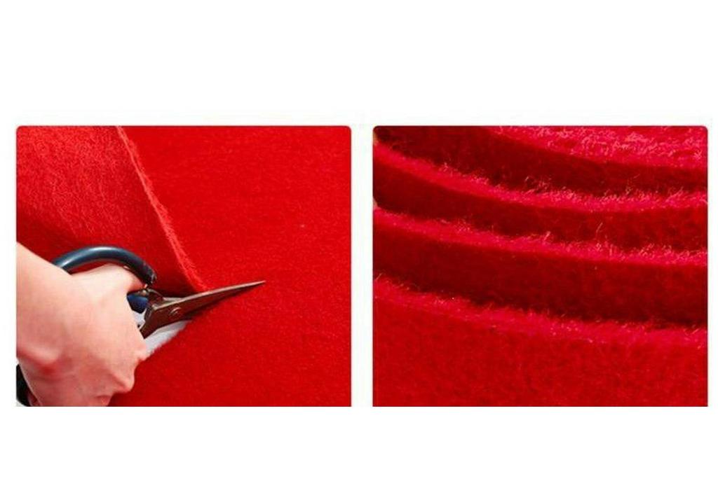 Thick Red Wedding Floor Mat - Long-Lasting Coverage for Entrances and Events