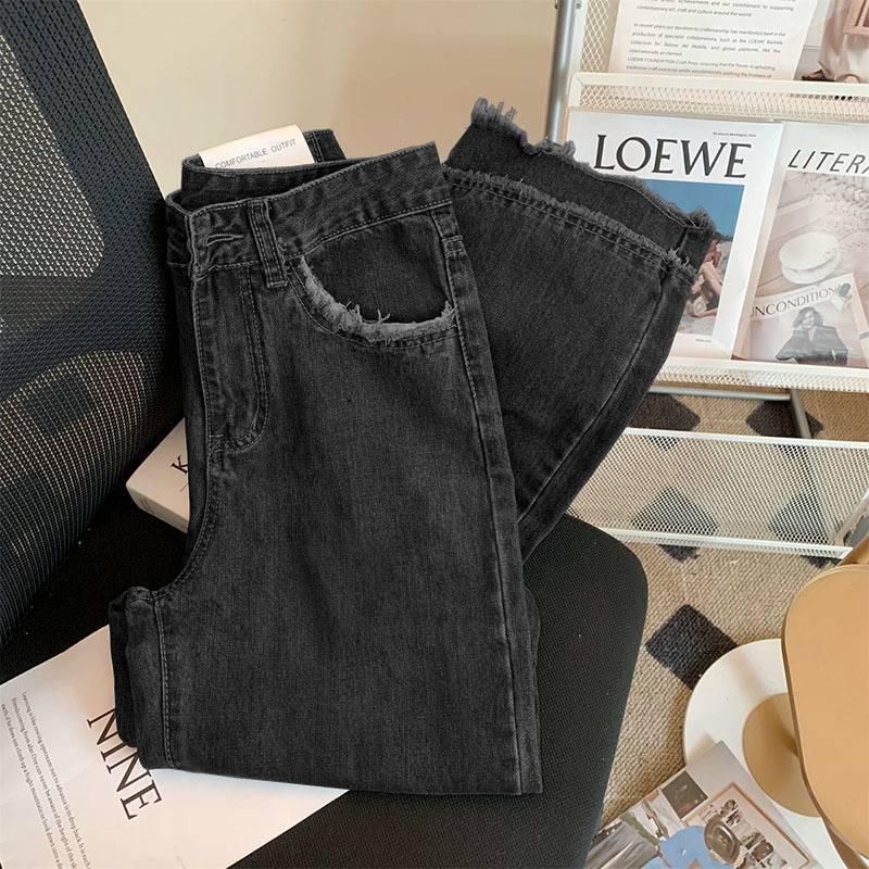 2025 Women's High Waist Retro Wide Leg Jeans - White