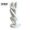 High-end Decorative Art 3D Printed Hugging Couple Sculpture, Abstract Embrace Figurine with Smooth Curves, Minimalist Statue Romantic Sculpture