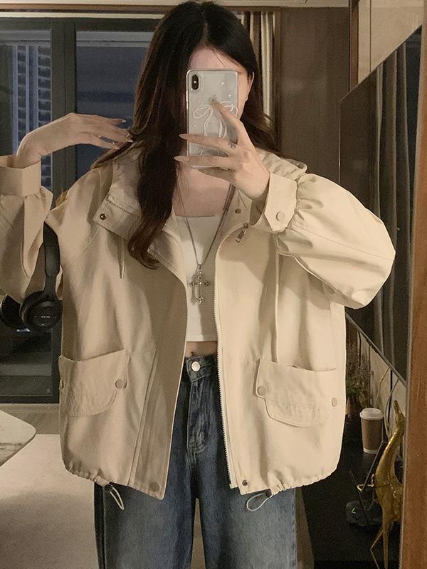 Off-White Hooded Loose Fit Windbreaker Jacket