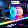 RGBIC USB 5V LED Sting Light Bluetooth Music APP WS2812 Programmable DIY Fairy Lights Birthday Party Garland Christmas Decor